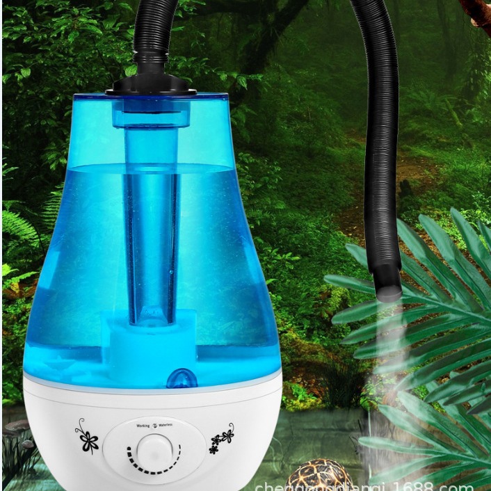 110V220V V europeo y americano estándar británico escalada mascota con tubo pulverizador planta animal crawler caja humidificador atomizador