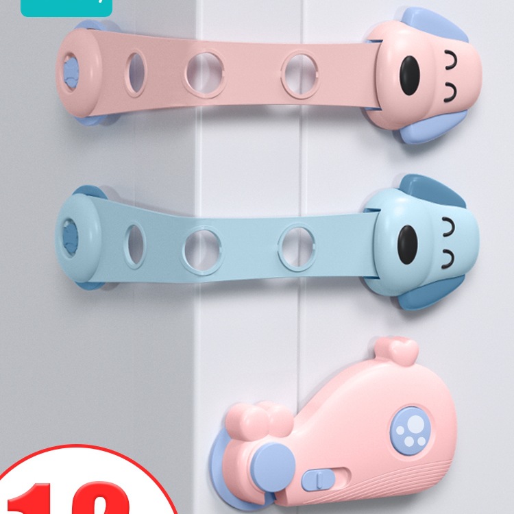 儿童锁抽屉锁婴儿防开防夹手宝宝推拉门冰箱防护柜子柜门锁扣