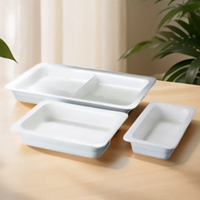 酒店份数盆自助餐保温炉陶瓷餐盘方形布菲炉内胆餐厅圆形釉下彩