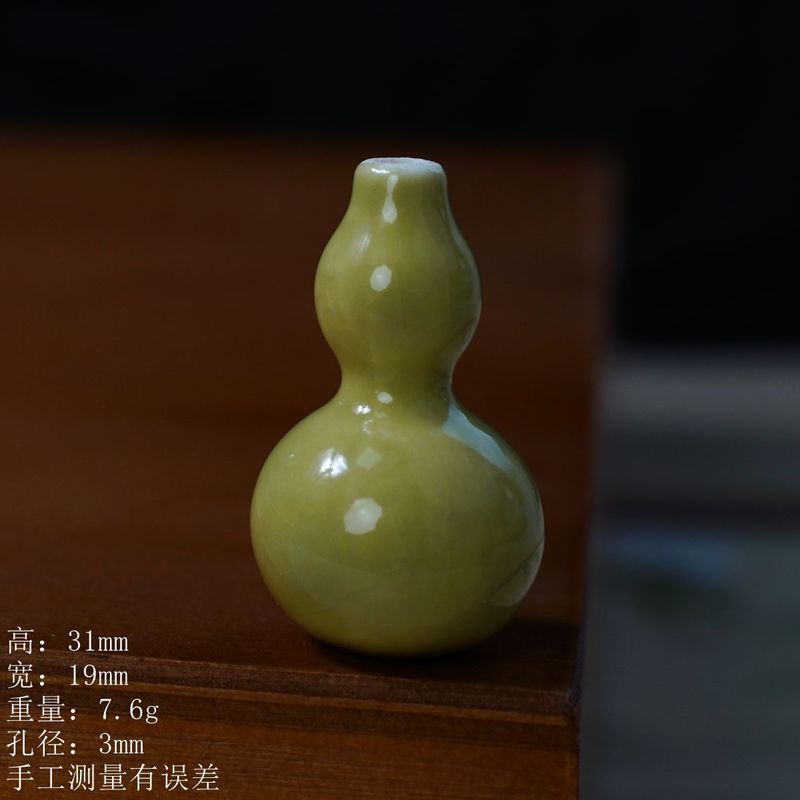 景德镇高温陶瓷多彩寓意小葫芦饰品配件创意手工diy配饰厂家直销|undefined