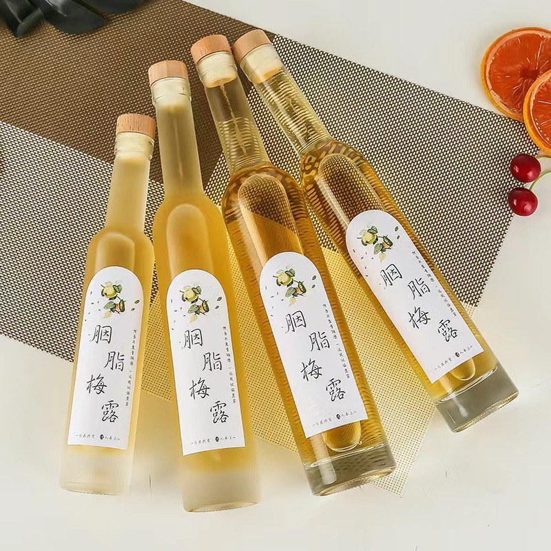 批发果酒瓶空瓶透明玻璃酒瓶密封自酿泡酒洋酒瓶分装瓶一斤装酒瓶