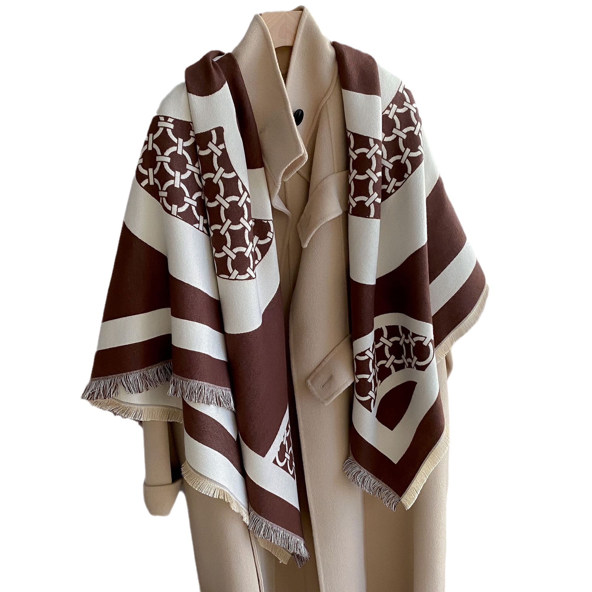 Otoño e invierno nueva capa de viaje de moda todo fósforo de la camelia imitación de cachemira toalla cuadrada con aire acondicionado mantón cálido