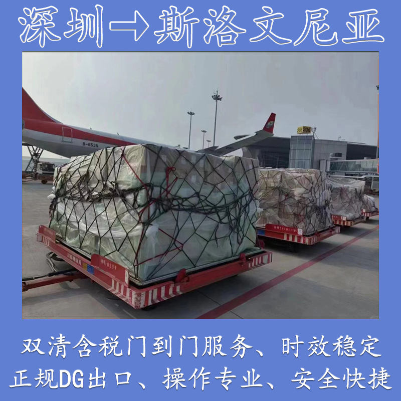 锂电池深圳空运快递邮寄到斯洛文尼亚双清含税到门DDP/DDU物流专