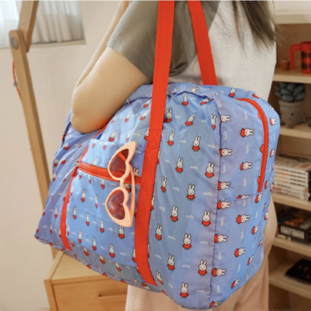 In-Stock Cartoon Rabbit Print Travel Bag Luggage Bag Airline Checked Baggage Packing Quilt Foldable Storage Bag