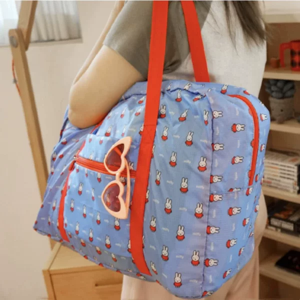 In-Stock Cartoon Rabbit Print Travel Bag Luggage Bag Airline Checked Baggage Packing Quilt Foldable Storage Bag