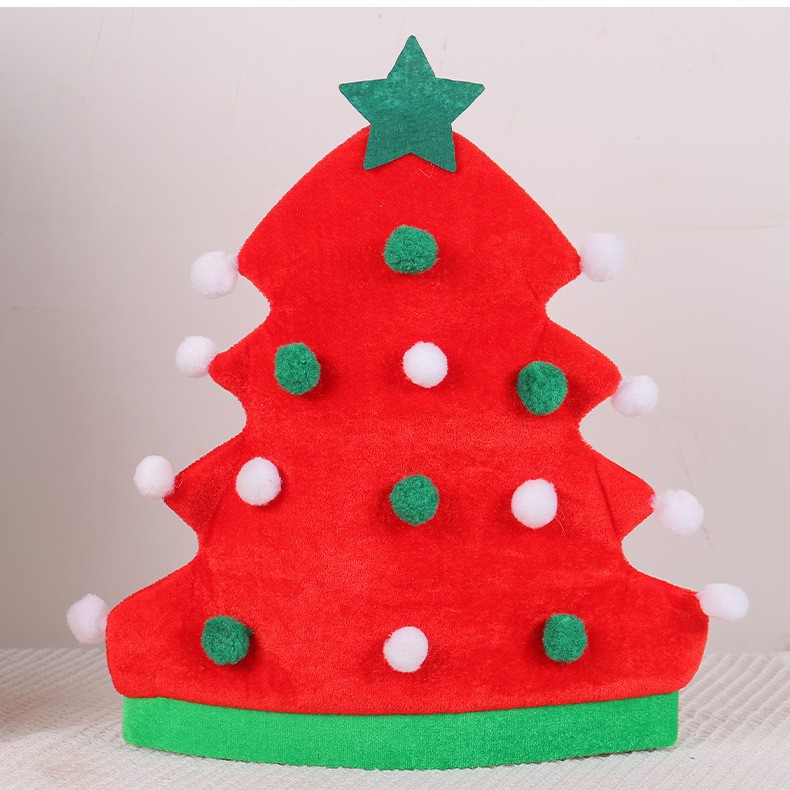 Sombreros de Navidad transfronterizos en forma de árbol de Navidad Sombreros de Navidad Sombreros de Navidad Sombreros de Navidad creativos al por mayor Sombreros de Navidad