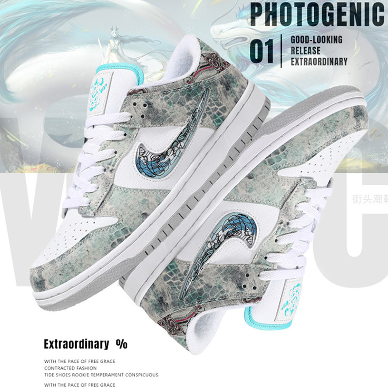 Year of the Dragon Limited Third Prince Ao Bing aj Men's Shoes dunk Dragon Head Black and White Panda Low-top Putian Men's Shoes Women