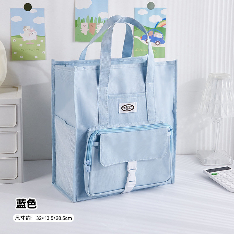 Bolsa de matrícula azul