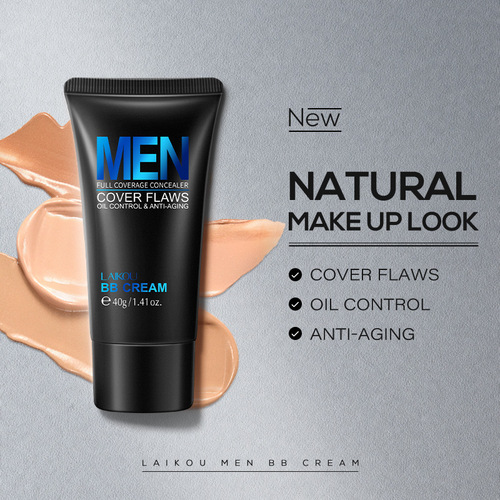 LAIKOU Men's BB Cream Manufacturer Moisturizing and Concealing Makeup Beginner Cosmetics One Piece Dropshipping