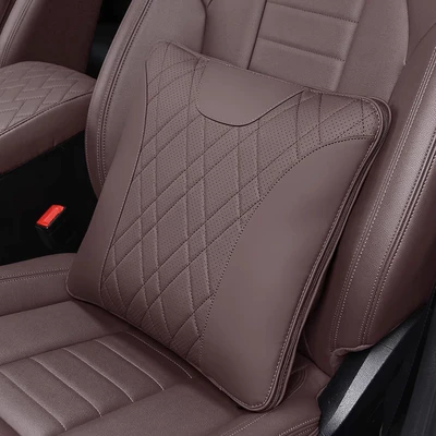 Car Seat Cushion X1X2Ix3X4X5L: Waist support - bmw-air-conditioned-pillow-quilt-mocha-brown-1-piece