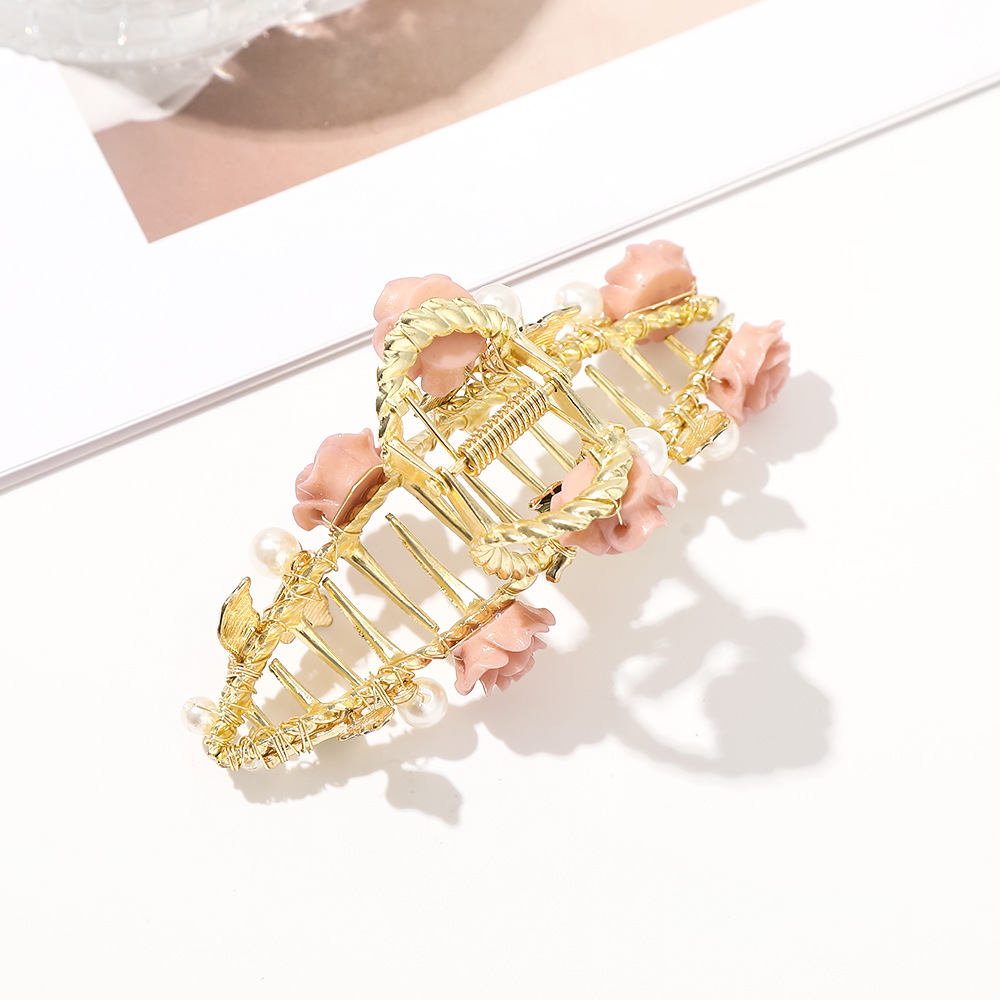 Women's Gender Elegant Simple Style Women's Flower Metal Hair Claws