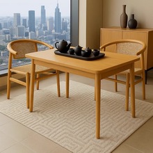 茶桌实木新中式禅意茶桌椅组合家用喝茶桌老板办公桌茶桌一体两用