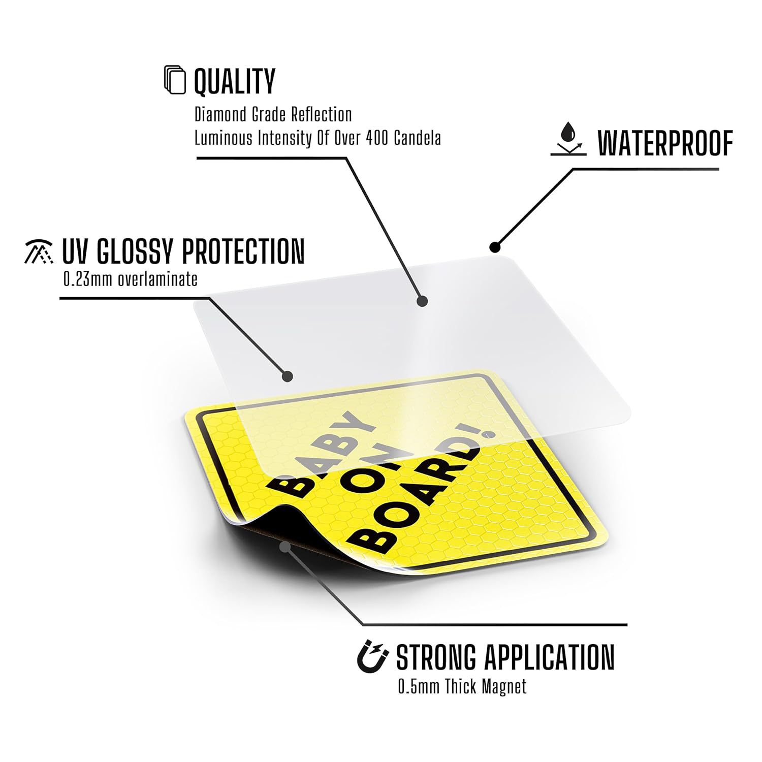 Baby on board magnētiska automašīnas uzlīme_voghion.com