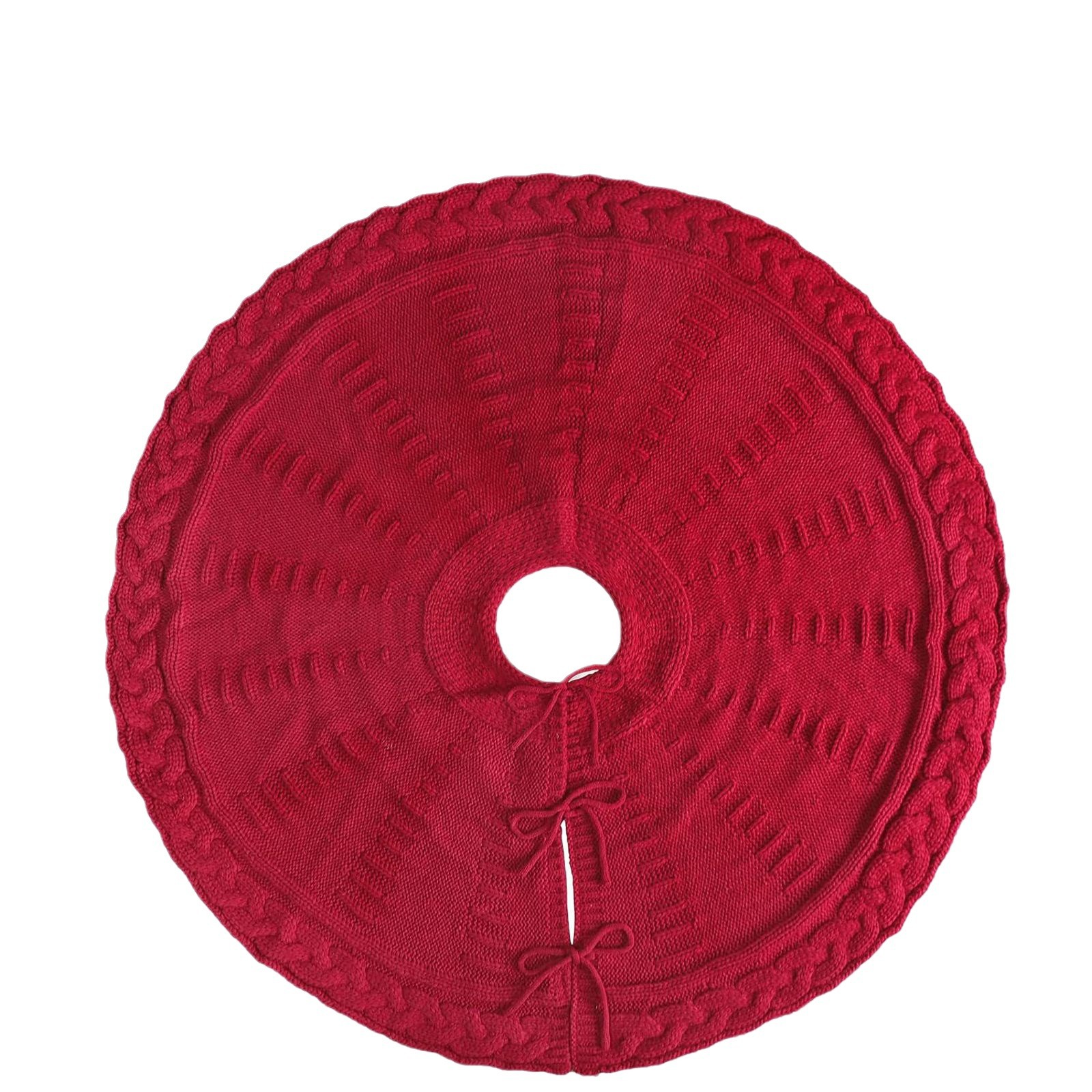 Navidad personalizada falda de árbol de Navidad de punto falda de Navidad creativa decoración navideña una variedad de estilos y colores se pueden personalizar