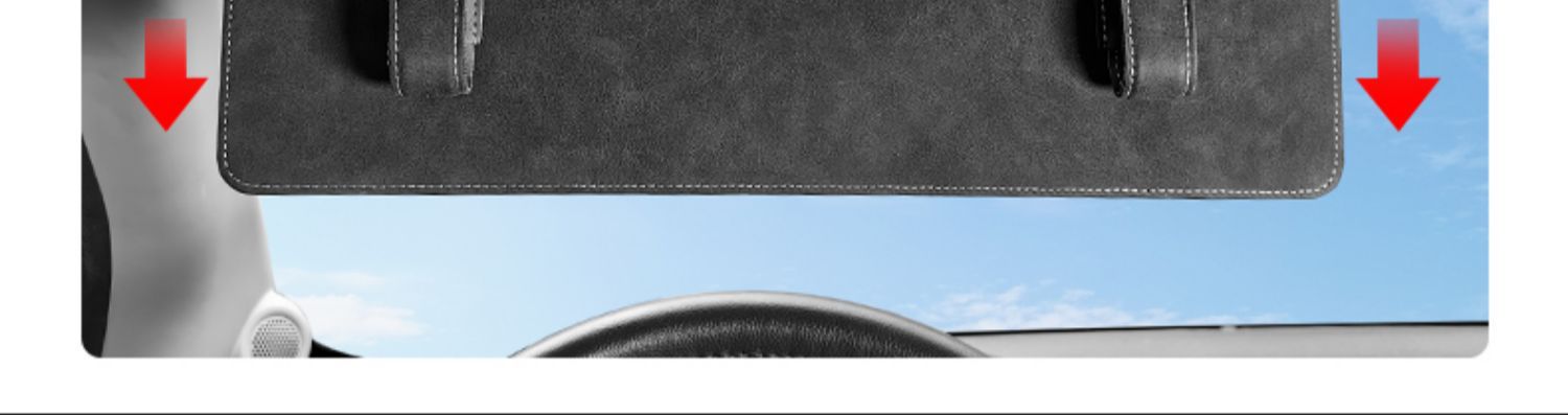 Cross-border settable LOGO suede sun visor extension board to block the sun car interior products plus modification artifact
