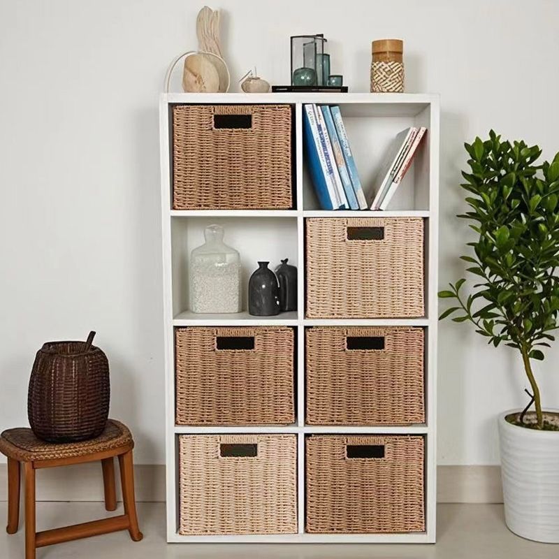 *the following is a grid cabinet with storage basket*