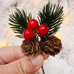 クリスマス松針クリスマス装飾クリスマスツリー松果部品ギフトボックス装飾クリスマス松果松針diy