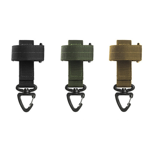  cross-border new multi-purpose gloves hanging buckle military fans outdoor camping tactical gloves climbing rope storage buckle