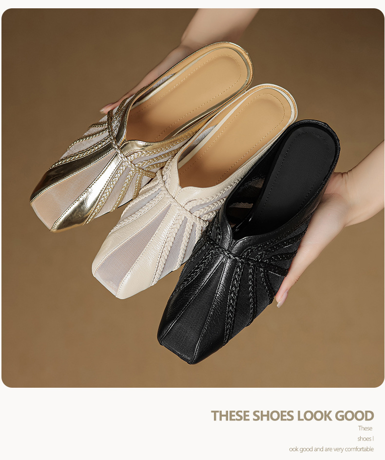 Sandal cao gót nữ mũi nhọn quai chéo gót 5 cm phong cách Hàn Quốc — đen chi tiết 3