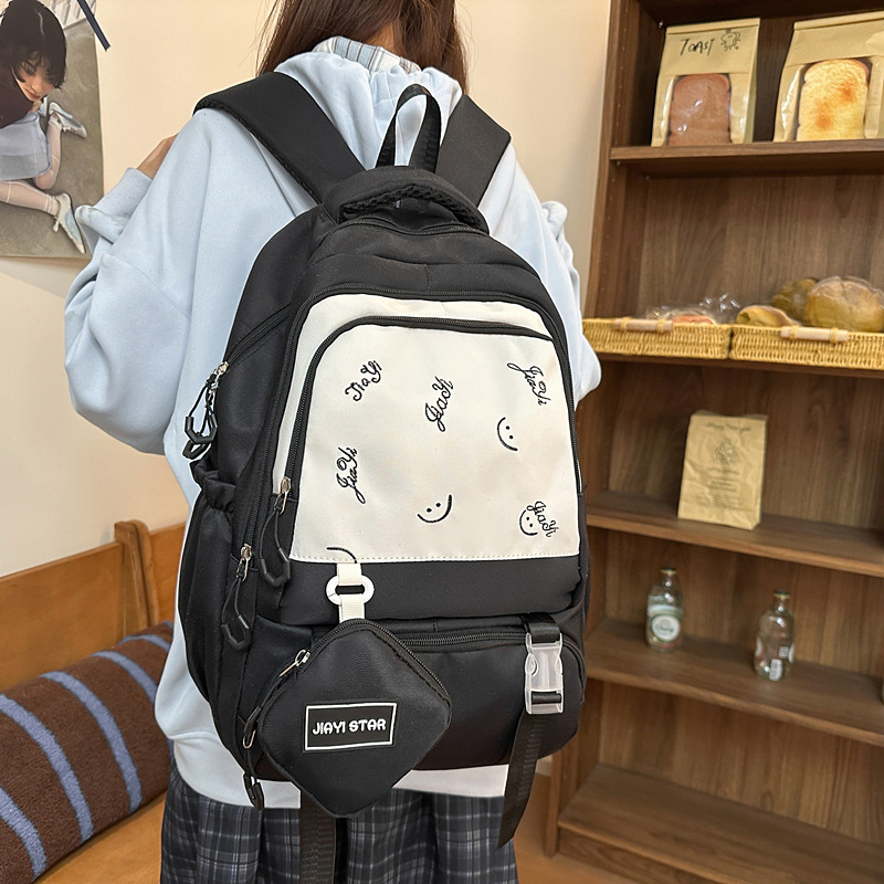 Mochila para estudiantes transfronterizos 2025, mochila para estudiantes universitarios de gran capacidad y alto valor, mochila para estudiantes de secundaria y preparatoria Doge