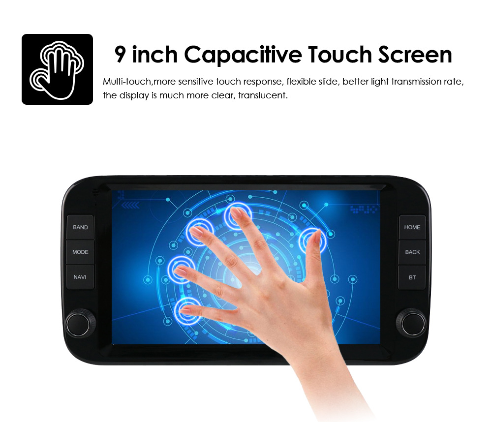 9inch Suitable for 2013-2024 Fiat Panda Android Large-Screen Gps Car Navigation and Central Control All-In-One Device