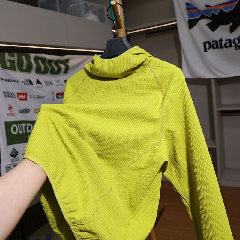 Versatile Outdoor Turtleneck Hooded Sweatshirt Pullover Waffle Knit High-Neck Jacket for Sports and Leisure, Unisex
