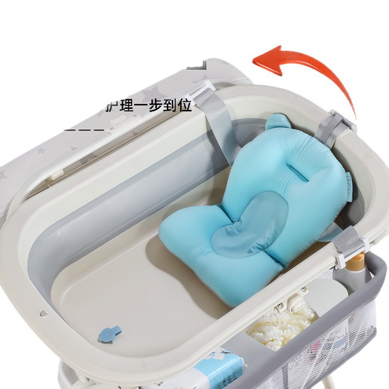 Mesa de lavado y protección de pañales, mesa de cuidado infantil, mesa de toque plegable para recién nacidos, mesa de cambio de pañales multifuncional para bebés image 5