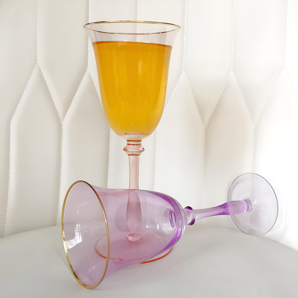 Jin Baijia copa de color creativo copa de vino Mesa copa de champán copa de cóctel de alto aspecto vidrio