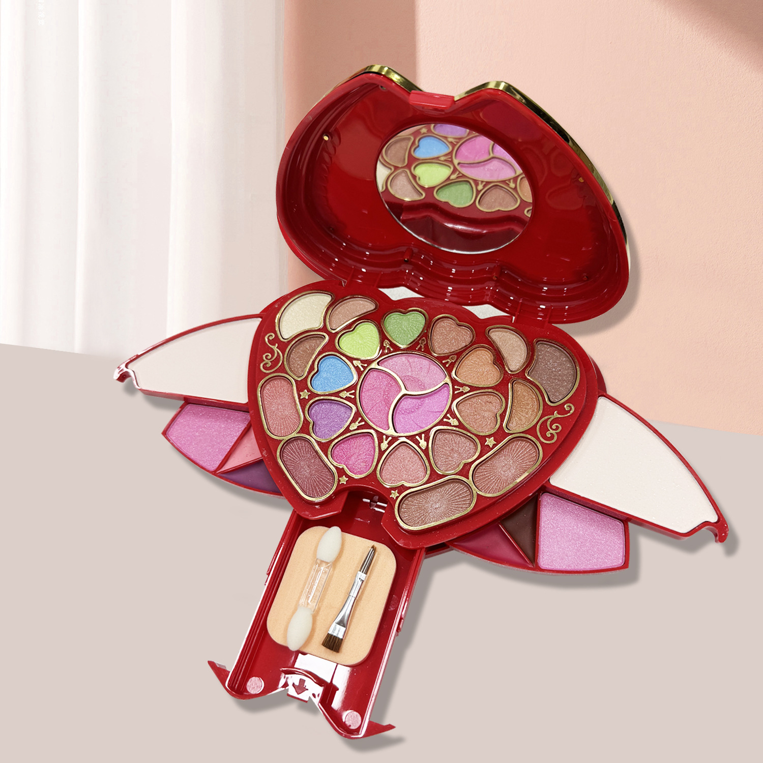 레드 컬러 메이크업 박스