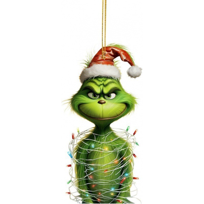 クリスマスグリーン奇ペンダントクリスマスツリー装飾祝日装飾用品ペンダントアクリル家庭クリスマスペンダント|undefined