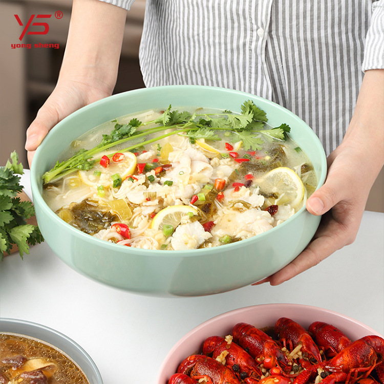 Col en escabeche Pescado Tazón grande hogar extra grande tazón de sopa rebanadas de carne de pescado hervido Tazón grande Tazón Mao Xuewang Tazón