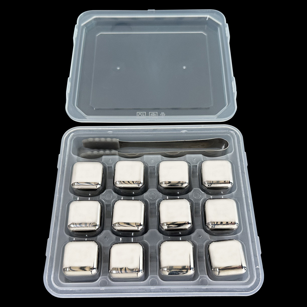 두꺼운 일반 광택제 12개 + 상자 + 미끄럼 방지 아이스 클립