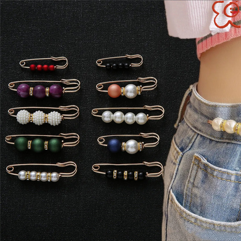Waist pin to prevent exposure brooch pants waist to change the artifact waist pin fixed clothes accessories waist buckle_voghion.com