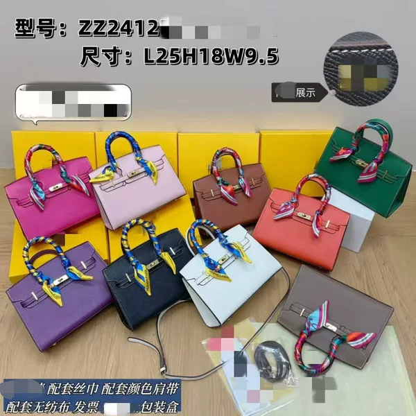 New women's shoulder and crossbody handbag, cross-border light luxury platinum handbag for work and commuting, single-shoulder square bag
