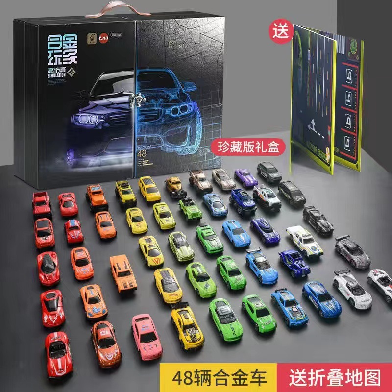 Coche de ingeniería de aleación para niños, simulador de excavadora, coche de juguete deslizante, niño, excavadora, mezcladora, juego de camión de bomberos