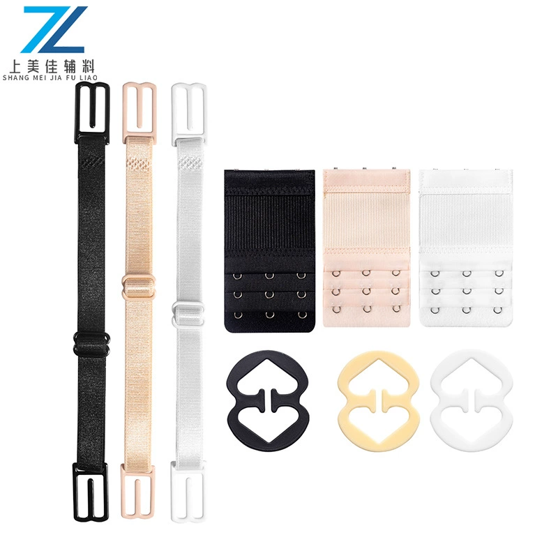 [Трансграничный комбинированный набор] 9pcs эластичные нижнее белье противоскользящие ремни эластичные три ряда три пряжки нижнее белье противоскользящие пряжки