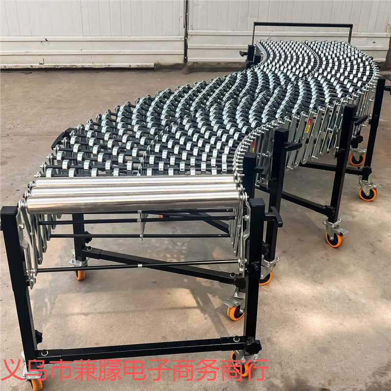 加强型装车下卸货神器货物搬运滑轮无动力福来轮输送机伸缩滑新款