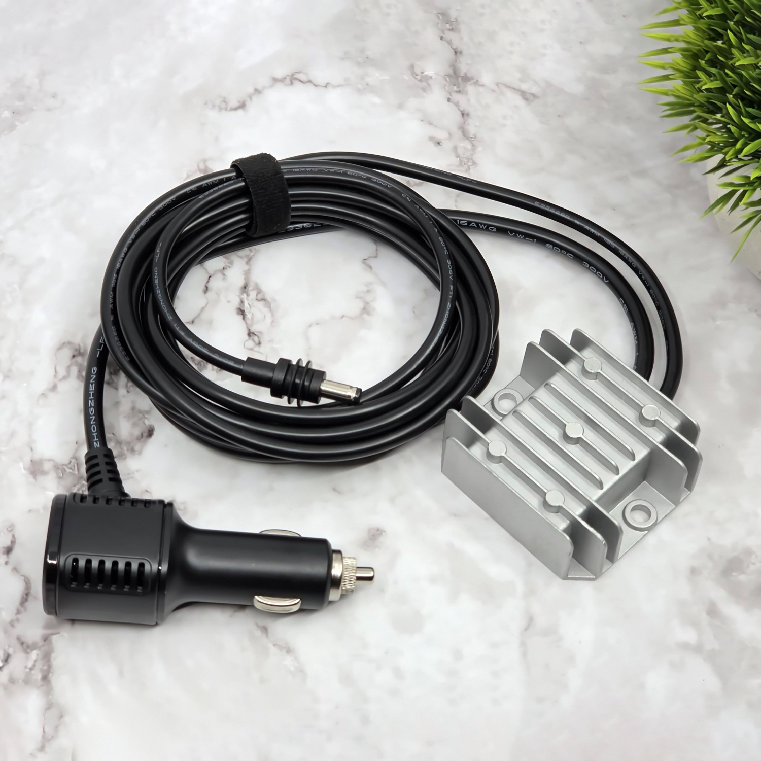 Cross-Border 12V/24V to 30V 3.5A Booster Power Cable Dc Digital Display Car Cigarette Lighter Dc Power Supply Cable