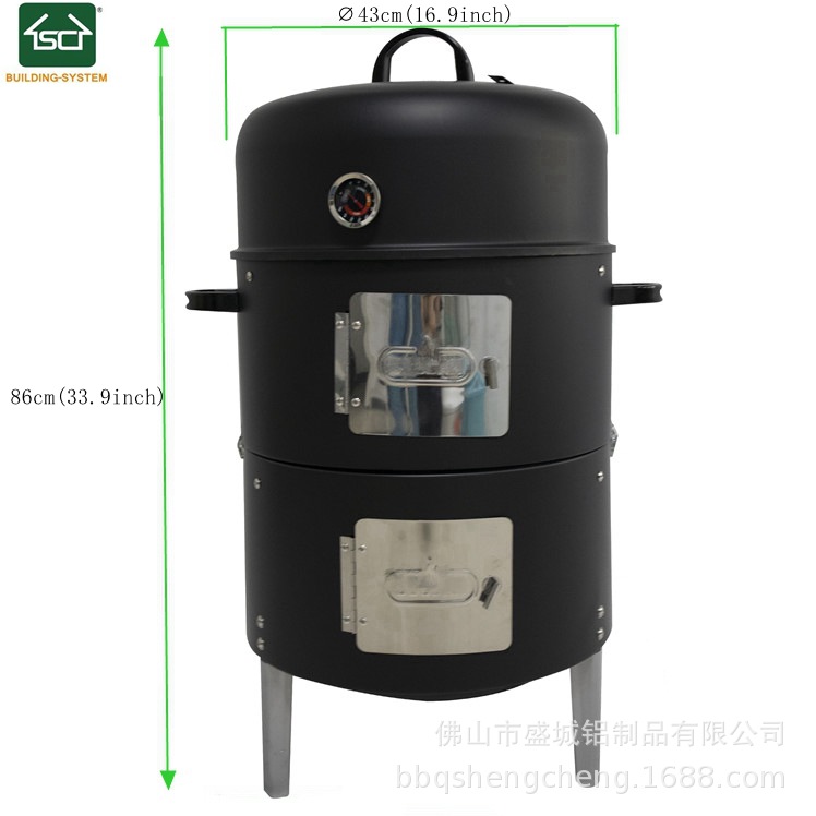 Amazon Venta caliente tres en uno ahumado barbacoa estufa al aire libre patio barbacoa estufa leña estufa portátil horno estufa de carbono