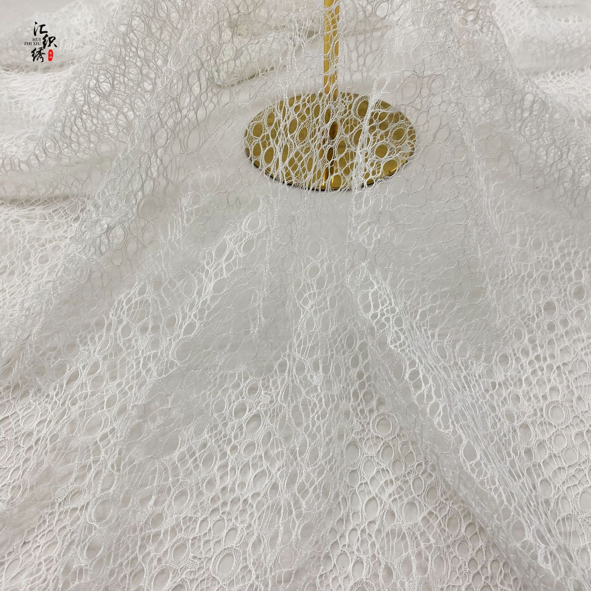 新款现货供应  批发蜘蛛网乱网镂空蕾丝网布  乱网闪电圈圈网纱