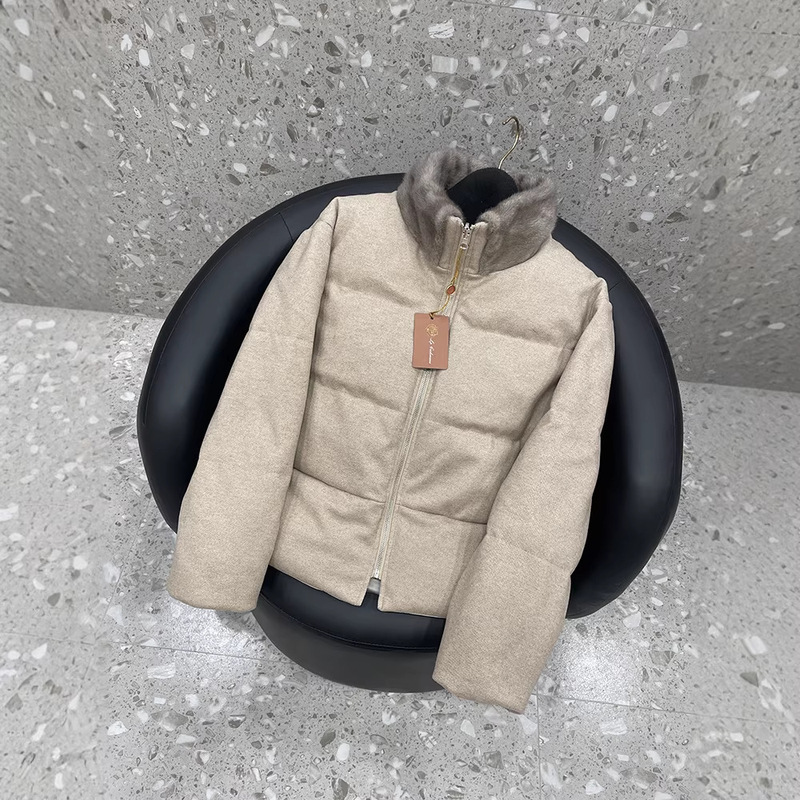 2026 Autumn and Winter New Lp Style Old Money Style Milk Coffee Color Mink Fur Goose down Jacket Reversible down Jacket for Women 2026 Autumn and Winter New Lp Style Old Money Style Milk Coffee Color Mink Fur Goose down Jacket Reversible down Jacket for Women