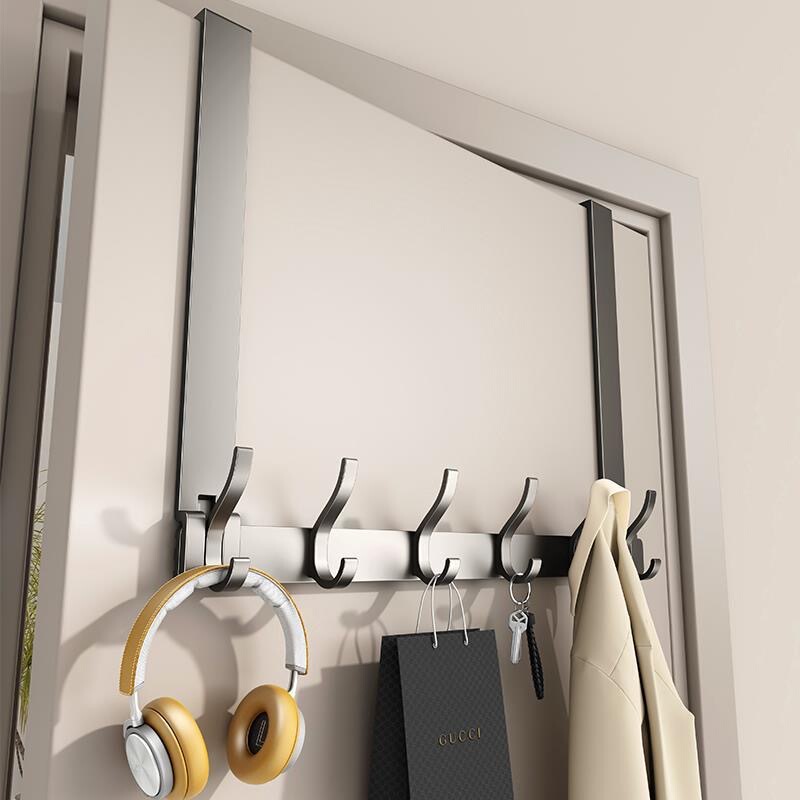 Door Hook Wall Hanging Hanger Wall Punch-free Kitchen Bathroom Seamless Storage Clothes Hanger Artifact