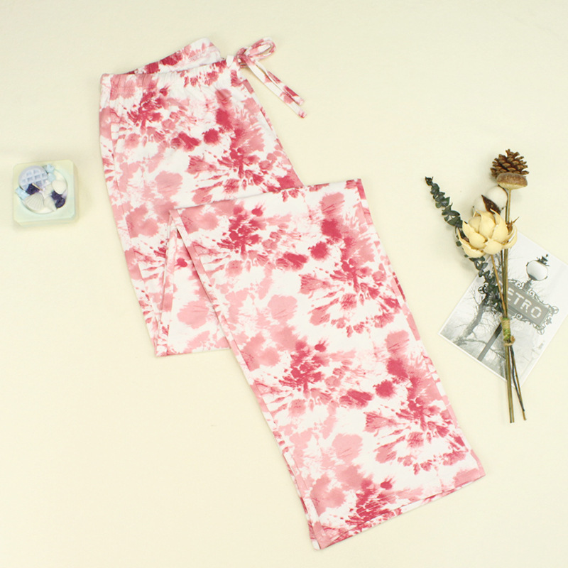 New Slimming Pajama Pants for Women, Summer Outdoor Walking Printed Air Conditioning Pants, Skin-Friendly Comfortable Leg-Lengthening Pants, Women's Loungewear