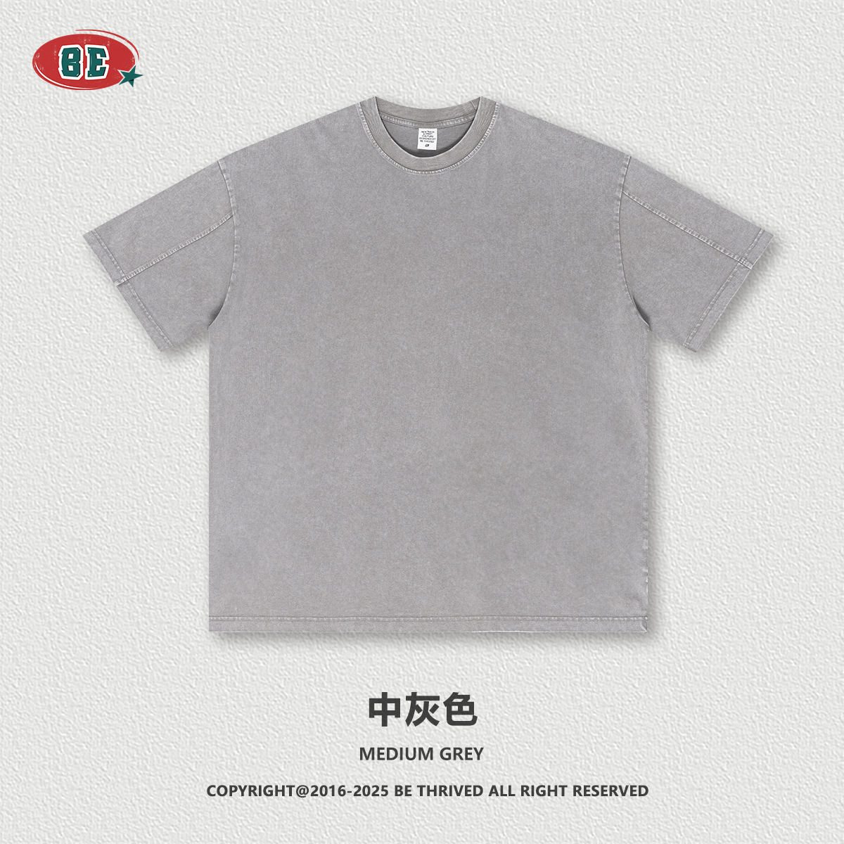 Be Hombres| 2025 verano retrógrado nostálgico tela de doble hilo camiseta de manga corta para hombres suelta gran blusa de manga de costura image 7