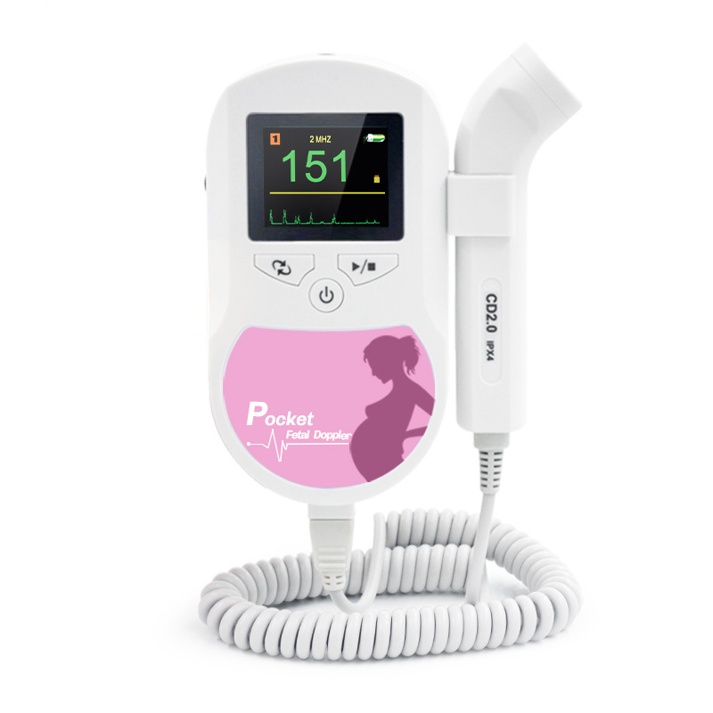 Kantai monitor cardíaco fetal, estetoscopio de movimiento fetal Doppler para mujeres embarazadas, frecuencia cardíaca fetal médica al por mayor