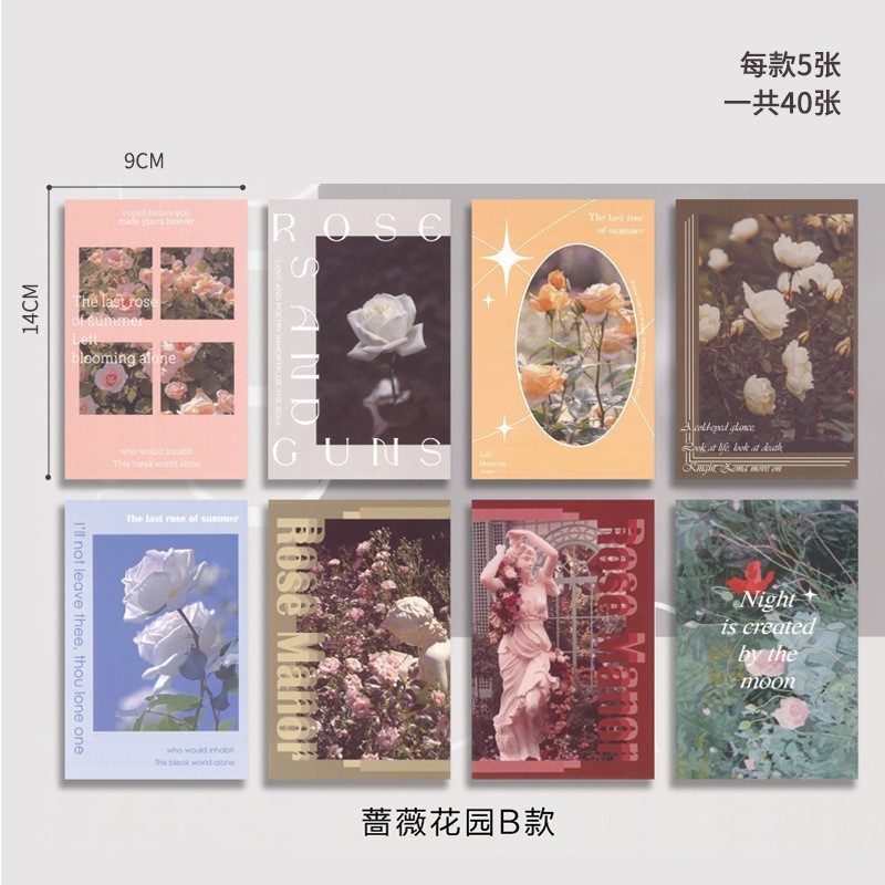 Tarjeta de rascar del día de San Valentín pegatinas al por mayor embalaje de flores tarjeta de felicitación ramo embalaje dorado amor tarjeta pequeña