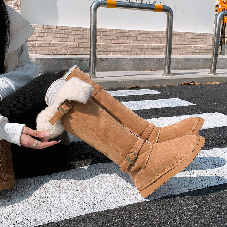 Winter warm high boots