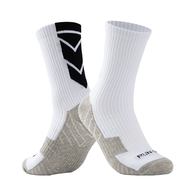 Elite Pure Cotton Football Socks Men's Mid-Tube Non-Slip Basketball Football Training Socks Flat Short-Tube Thin Sports Football Socks