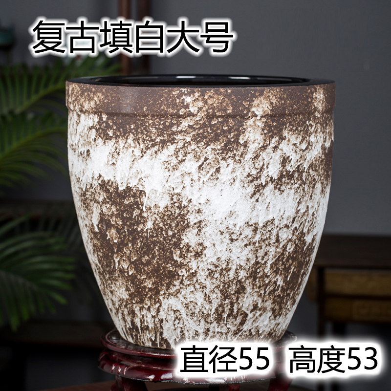 대형 복고풍 흰색 채우기 직경 55 높이 53