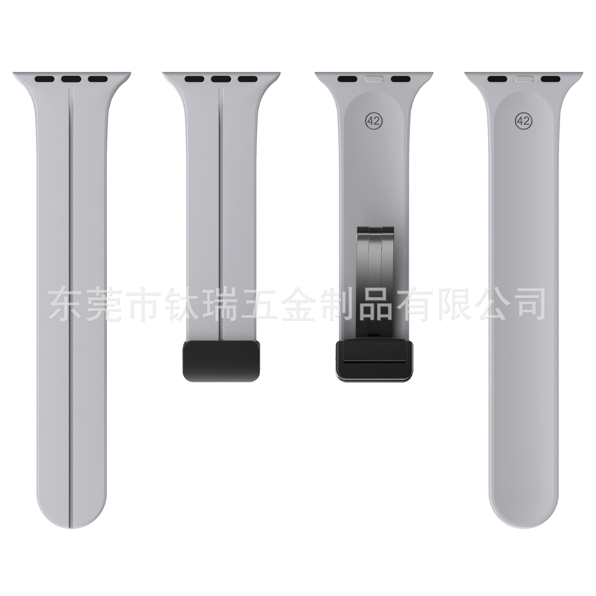 Adecuado para Apple correa de silicona Apple Watch 8ultra Apple magnética plegable hebilla Correa sin imán gota